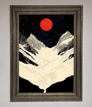 Red Moon On The Planet Framed Poster-16