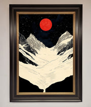 Red Moon On The Planet Framed Poster-9