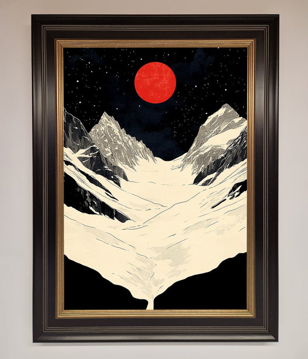 Red Moon On The Planet Framed Poster-9