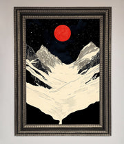 Red Moon On The Planet Framed Poster-17