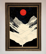 Red Moon On The Planet Framed Poster-18