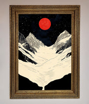 Red Moon On The Planet Framed Poster-15
