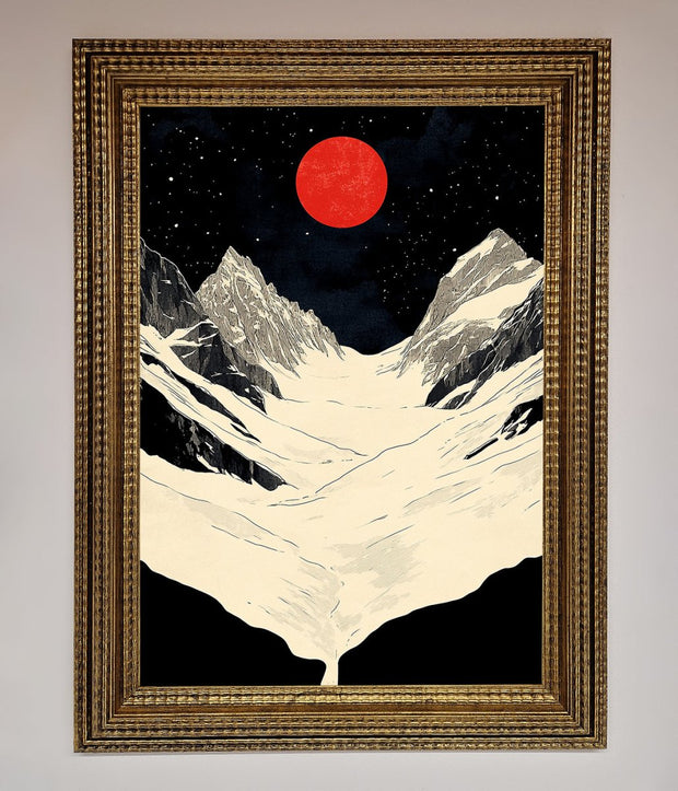 Red Moon On The Planet Framed Poster-15