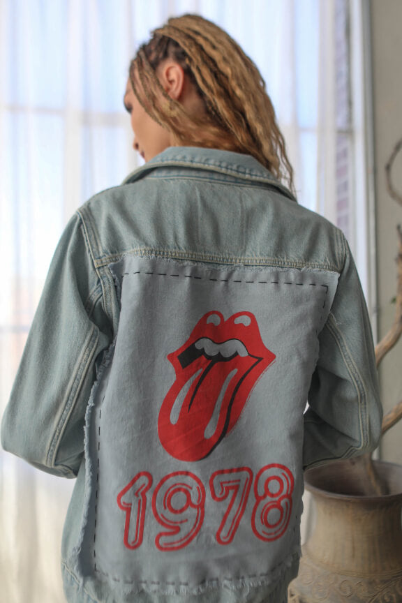 Rolling Stones 1978 Hand Stitched Denim Jacket by People of Leisure-3