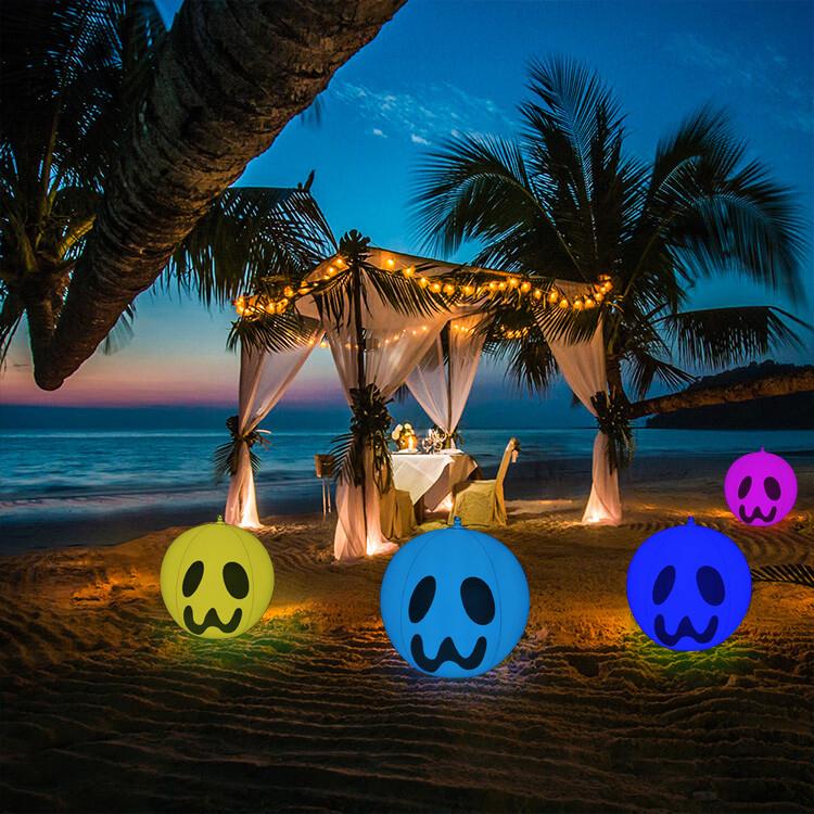 Remote Control Battery-powered Floating LED Beach Ball Garden Decor-1