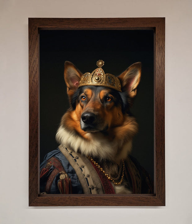 Renaissance German Shepherd Framed Wall Art-18