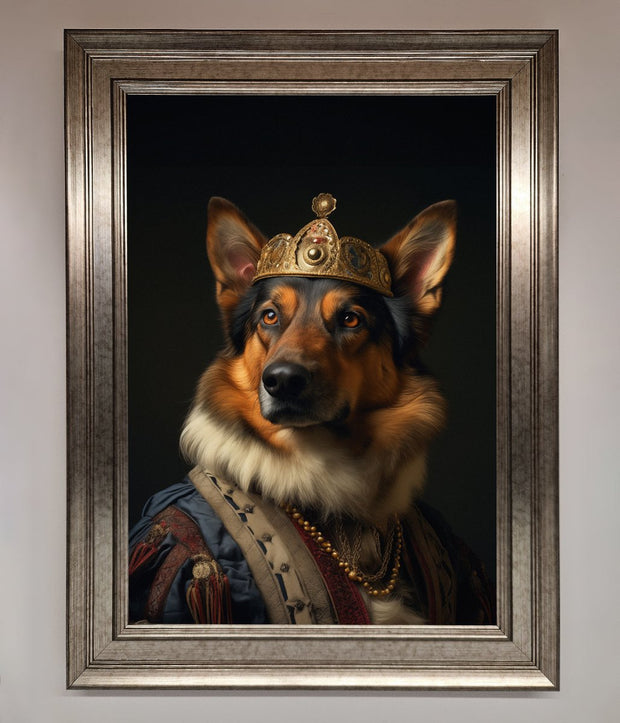 Renaissance German Shepherd Framed Wall Art-14