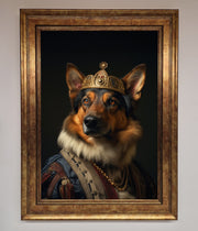Renaissance German Shepherd Framed Wall Art-0