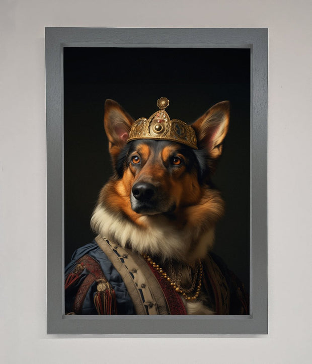 Renaissance German Shepherd Framed Wall Art-4