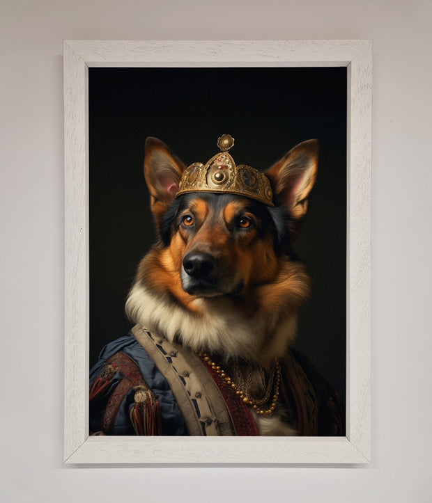 Renaissance German Shepherd Framed Wall Art-2