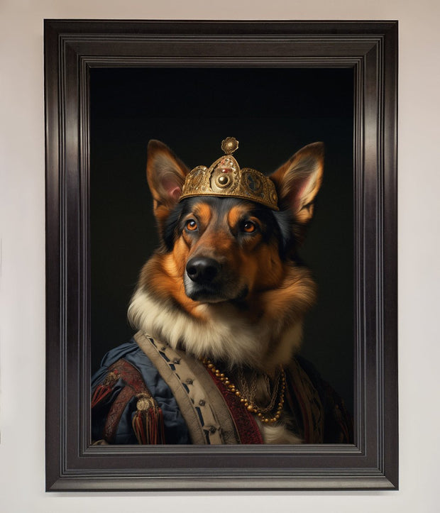 Renaissance German Shepherd Framed Wall Art-15