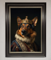 Renaissance German Shepherd Framed Wall Art-16