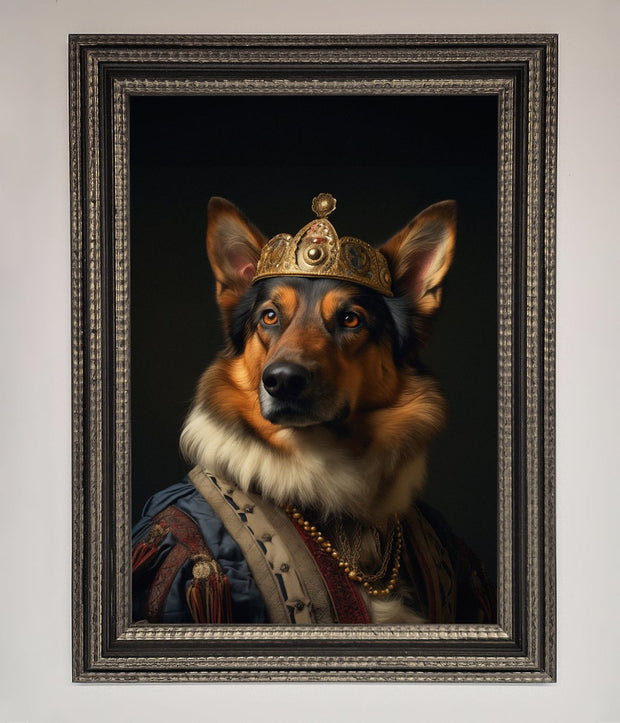 Renaissance German Shepherd Framed Wall Art-13