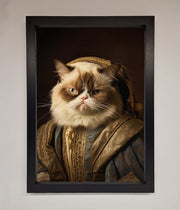 Renaissance Grumpy Cat Framed Print-1