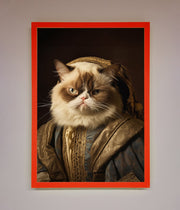Renaissance Grumpy Cat Framed Print-7