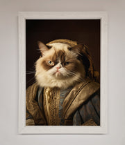Renaissance Grumpy Cat Framed Print-2