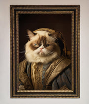 Renaissance Grumpy Cat Framed Print-12