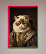 Renaissance Grumpy Cat Framed Print-5