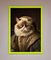 Renaissance Grumpy Cat Framed Print-8