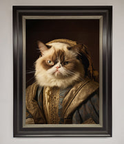 Renaissance Grumpy Cat Framed Print-16