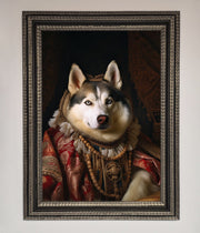 Renaissance Husky Framed Print-13