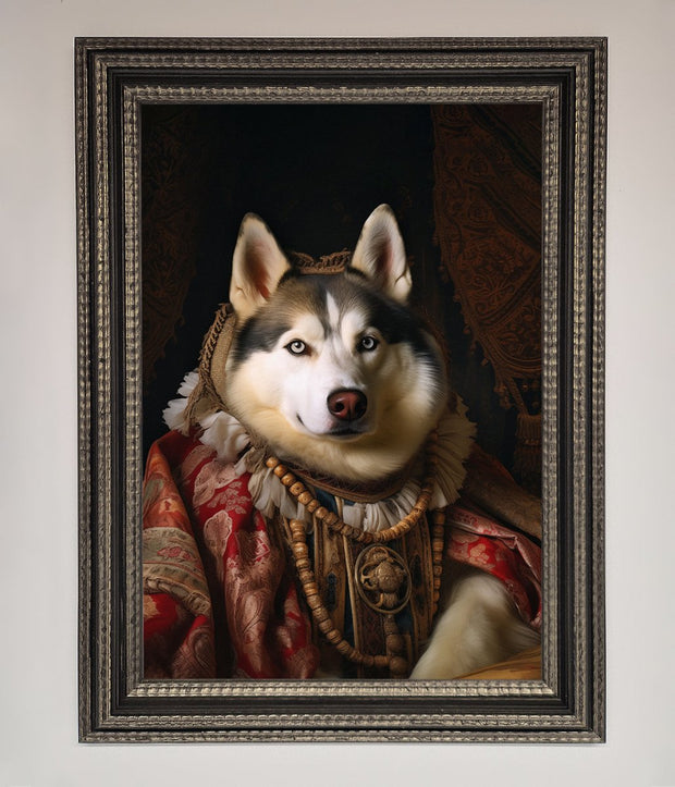 Renaissance Husky Framed Print-13