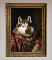 Renaissance Husky Framed Print-0
