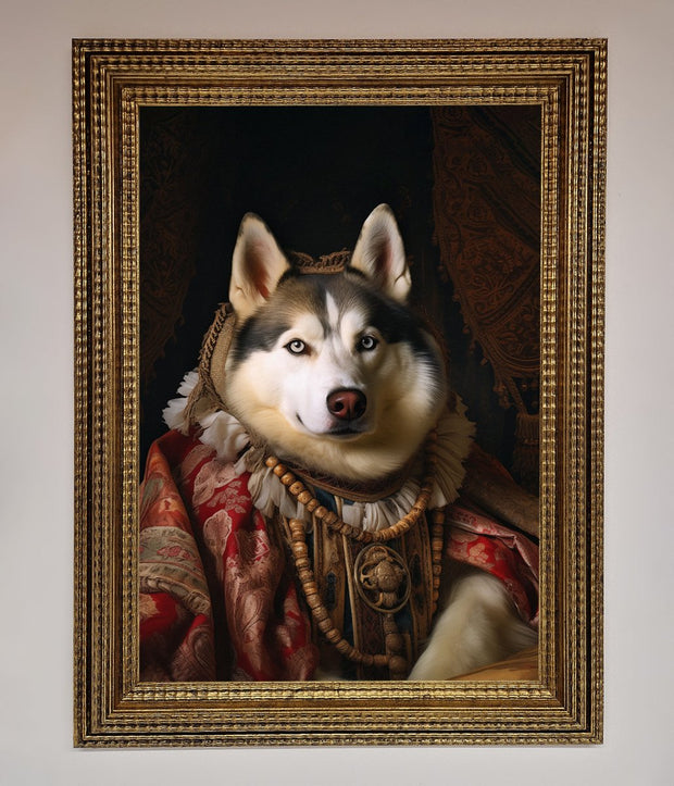 Renaissance Husky Framed Print-0