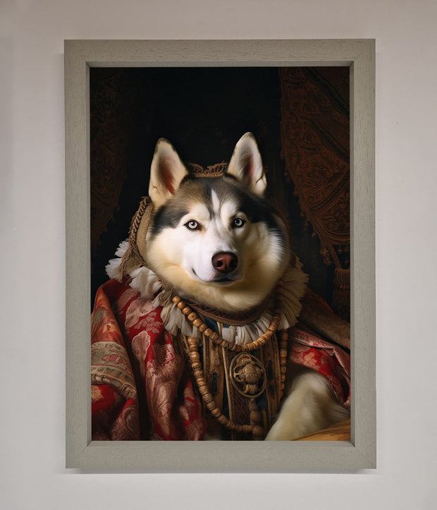 Renaissance Husky Framed Print-3