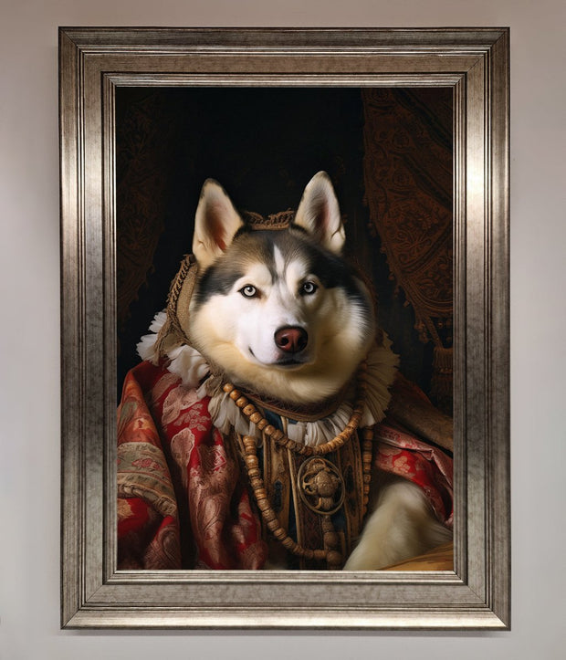 Renaissance Husky Framed Print-14