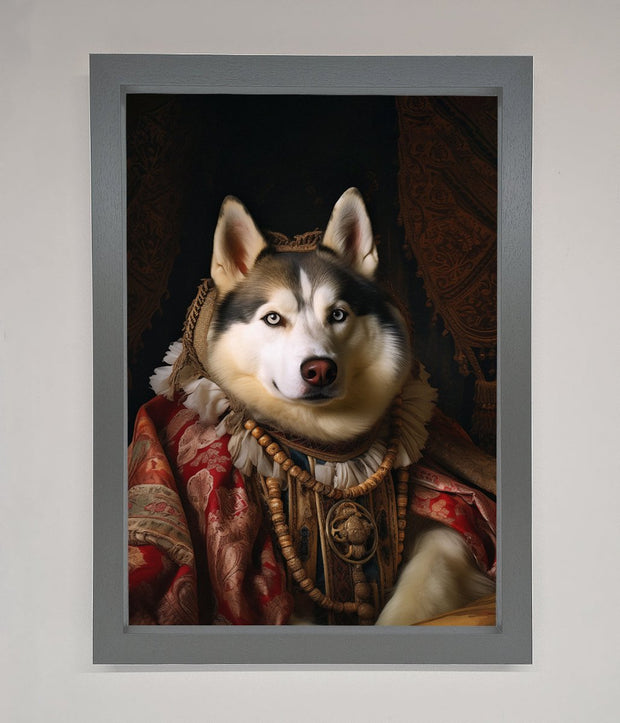 Renaissance Husky Framed Print-4