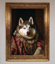 Renaissance Husky Framed Print-12