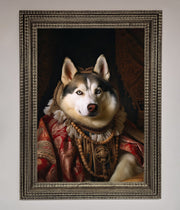 Renaissance Husky Framed Print-10