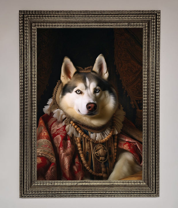 Renaissance Husky Framed Print-10