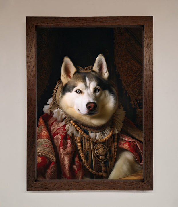 Renaissance Husky Framed Print-18