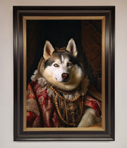 Renaissance Husky Framed Print-17