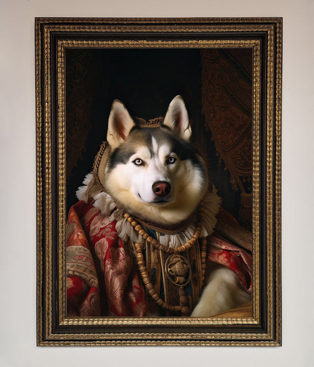 Renaissance Husky Framed Print-11