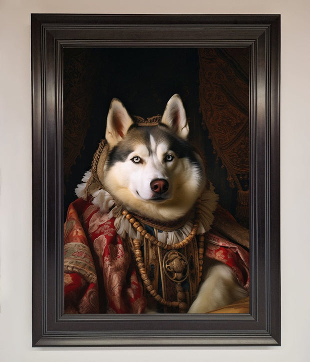Renaissance Husky Framed Print-15