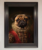 Renaissance Pugs Framed Poster-15