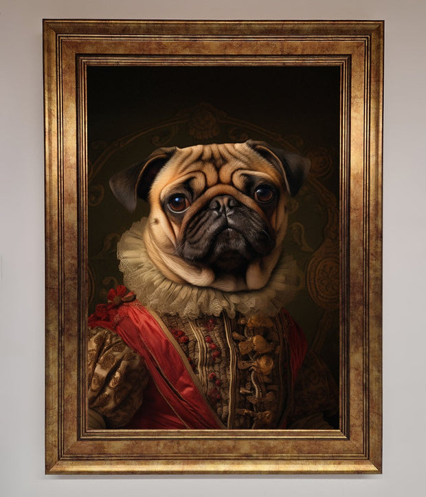 Renaissance Pugs Framed Poster-13