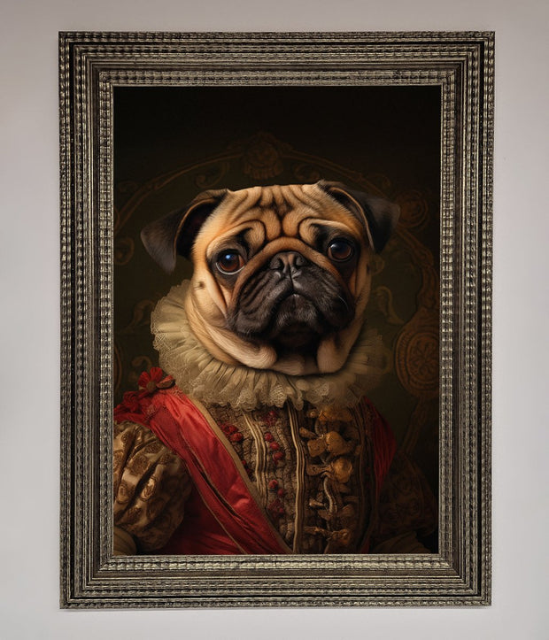 Renaissance Pugs Framed Poster-11
