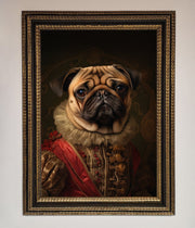 Renaissance Pugs Framed Poster-12