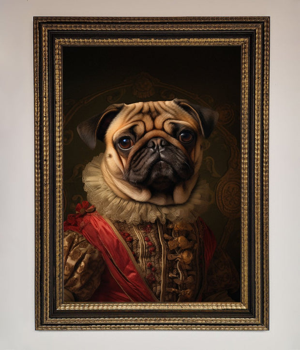 Renaissance Pugs Framed Poster-12