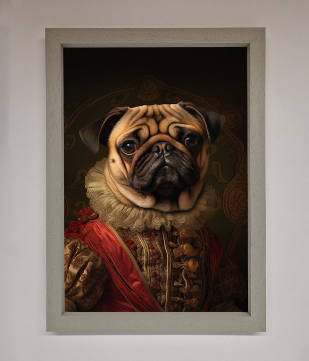 Renaissance Pugs Framed Poster-3