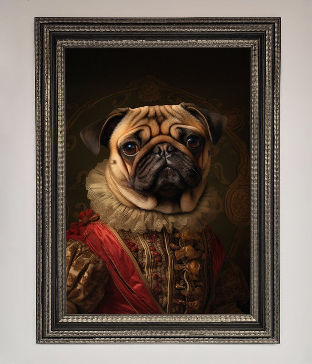 Renaissance Pugs Framed Poster-0