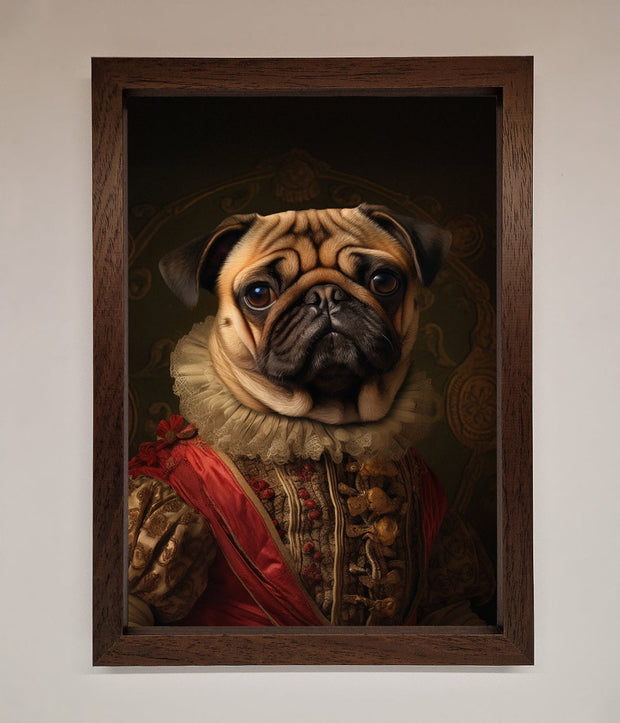 Renaissance Pugs Framed Poster-18