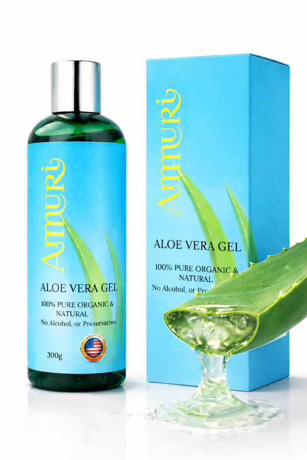 Organic Aloe Vera Gel 5 Pack for Hydration, Soothing & All Skin Types | Ammuri-0