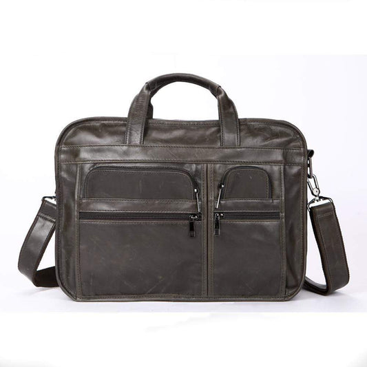 Rossie Viren  Men's Casual Leather Briefcase-0