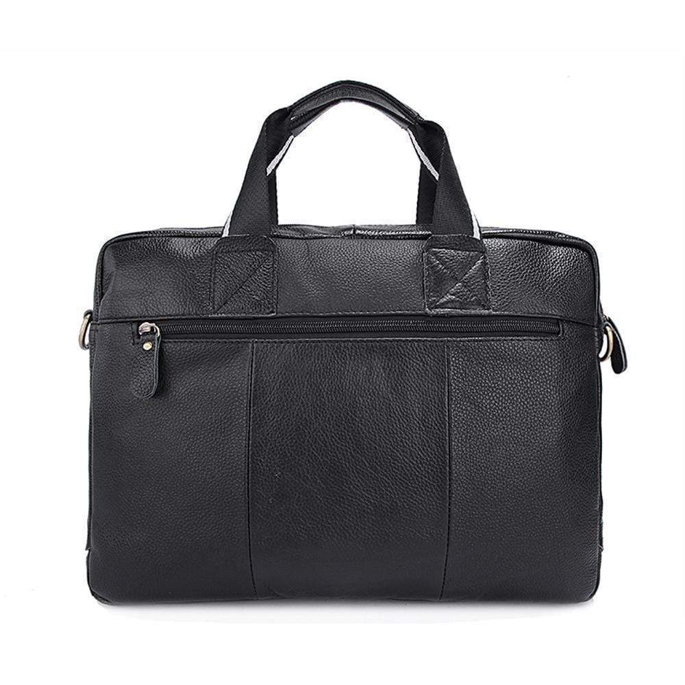 Rossie Viren  Men's Pebbled Leather Briefcase For Men-4