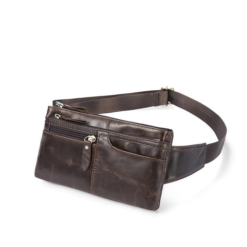 Rossie Viren  Vintage Calfskin  Leather  Waist Bag,Fanny Pack,Belt Bag-1